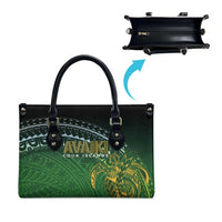 Cook Islands Rugby Kuki Avaiki Leather Bag Tribal Turtle - Polynesian Pride