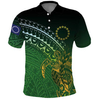 Cook Islands Rugby Kuki Avaiki Polo Shirt Tribal Turtle LT7 Dark Green - Polynesian Pride