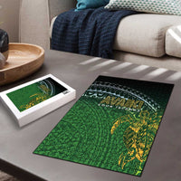 Cook Islands Rugby Kuki Avaiki Puzzle Tribal Turtle - Polynesian Pride