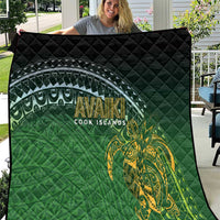 Cook Islands Rugby Kuki Avaiki Quilt Tribal Turtle - Polynesian Pride