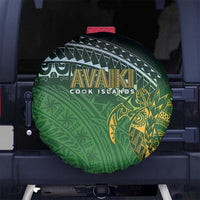 Cook Islands Rugby Kuki Avaiki Spare Tire Cover Tribal Turtle - Polynesian Pride