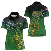 Cook Islands Rugby Kuki Avaiki Women Polo Shirt Tribal Turtle LT7 - Polynesian Pride