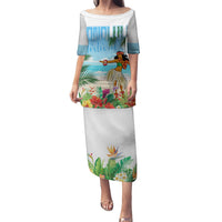 Personalised Hawaii Hula Girl Puletasi Honolulu Festival LT7 Long Dress Art - Polynesian Pride