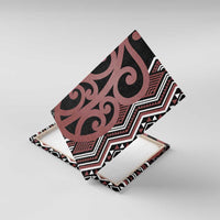 Maori Taniko Patterns Canvas Wall Art Brown Patiki Motifs Mix Whakairo Ngaru LT7 With Frame Brown - Polynesian Pride