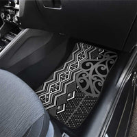 Maori Taniko Patterns Car Mats Black Patiki Motifs Mix Whakairo Ngaru LT7 - Polynesian Pride