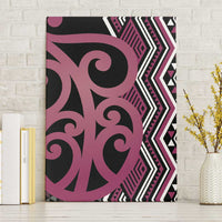 Maori Taniko Patterns Canvas Wall Art Pink Patiki Motifs Mix Whakairo Ngaru LT7 Without Frame Pink - Polynesian Pride