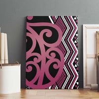 Maori Taniko Patterns Canvas Wall Art Pink Patiki Motifs Mix Whakairo Ngaru LT7 - Polynesian Pride