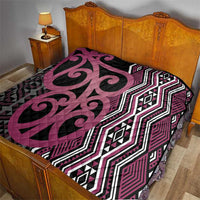 Maori Taniko Patterns Quilt Pink Patiki Motifs Mix Whakairo Ngaru