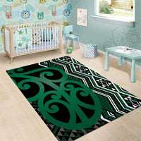 Maori Taniko Patterns Area Rug Pounamu Patiki Motifs Mix Whakairo Ngaru