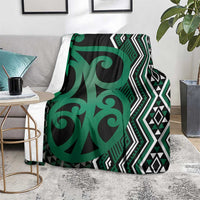 Maori Taniko Patterns Blanket Pounamu Patiki Motifs Mix Whakairo Ngaru LT7 - Polynesian Pride