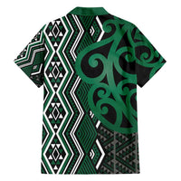 Maori Taniko Patterns Hawaiian Shirt Pounamu Patiki Motifs Mix Whakairo Ngaru LT7 - Polynesian Pride