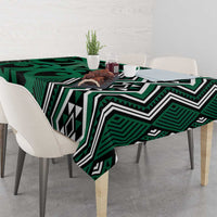 Maori Taniko Patterns Tablecloth Pounamu Patiki Motifs Mix Whakairo Ngaru LT7 - Polynesian Pride