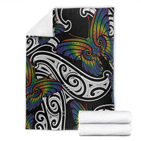 Aotearoa Takatapui Pride Blanket Rainbow Butterfly - Free To Love LT7 - Polynesian Pride