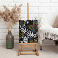 Aotearoa Takatapui Pride Canvas Wall Art Rainbow Butterfly - Free To Love LT7 - Polynesian Pride