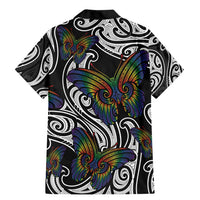 Aotearoa Takatapui Pride Family Matching Mermaid Dress and Hawaiian Shirt Rainbow Butterfly - Free To Love
