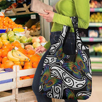 Aotearoa Takatapui Pride Grocery Bag Rainbow Butterfly - Free To Love LT7 - Polynesian Pride