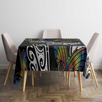 Aotearoa Takatapui Pride Tablecloth Rainbow Butterfly - Free To Love LT7 - Polynesian Pride