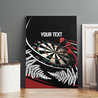 New Zealand Darts Personalised Canvas Wall Art Silver Fern Dynamic