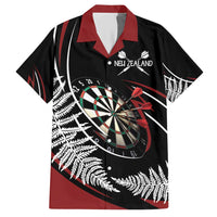 New Zealand Darts Personalised Hawaiian Shirt Silver Fern Dynamic