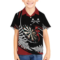 New Zealand Darts Personalised Hawaiian Shirt Silver Fern Dynamic
