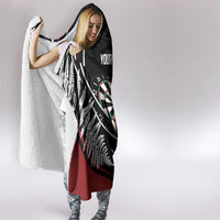 New Zealand Darts Personalised Hooded Blanket Silver Fern Dynamic LT7 - Polynesian Pride