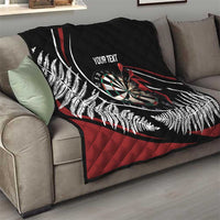New Zealand Darts Personalised Quilt Silver Fern Dynamic