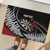 New Zealand Darts Personalised Rubber Doormat Silver Fern Dynamic