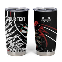 New Zealand Darts Personalised Tumbler Cup Silver Fern Dynamic