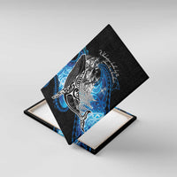 Maori Matariki Te Araroa Paikea Starry Canvas Wall Art Tangaroa Whakatauki LT7 With Frame Black - Polynesian Pride