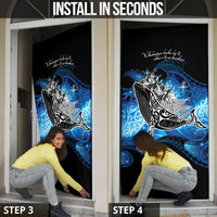 Maori Matariki Te Araroa Paikea Starry Door Cover Tangaroa Whakatauki LT7 - Polynesian Pride