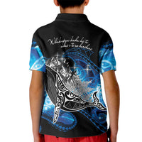 Maori Matariki Te Araroa Paikea Starry Kid Polo Shirt Tangaroa Whakatauki LT7 - Polynesian Pride