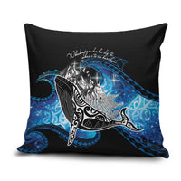Maori Matariki Te Araroa Paikea Starry Pillow Cover Tangaroa Whakatauki LT7 Black - Polynesian Pride