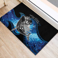 Maori Matariki Te Araroa Paikea Starry Rubber Doormat Tangaroa Whakatauki LT7 - Polynesian Pride
