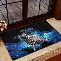Maori Matariki Te Araroa Paikea Starry Rubber Doormat Tangaroa Whakatauki LT7 - Polynesian Pride