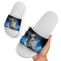 Maori Matariki Te Araroa Paikea Starry Slide Sandals Tangaroa Whakatauki LT7 - Polynesian Pride