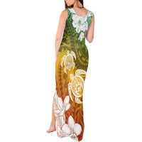 Kanaka Maoli Hawaii Flag Day Tank Maxi Dress Vibrant Frangipani LT7 - Polynesian Pride