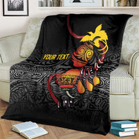 Personalized Papua New Guinea Milne Bay Blanket Bagi Necklace Mix Lime Pot Grunge