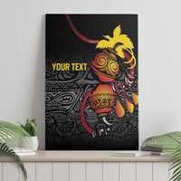 Personalized Papua New Guinea Milne Bay Canvas Wall Art Bagi Necklace Mix Lime Pot Grunge