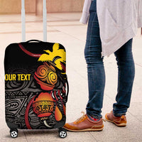 Personalized Papua New Guinea Milne Bay Luggage Cover Bagi Necklace Mix Lime Pot Grunge