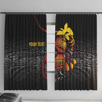 Personalized Papua New Guinea Milne Bay Window Curtain Bagi Necklace Mix Lime Pot Grunge