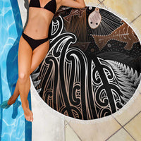 Aotearoa Maori - Australia Indigenous Beach Blanket Koiri Whakairo Mix Aboriginal Art LT7 - Polynesian Pride