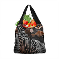 Aotearoa Maori - Australia Indigenous Grocery Bag Koiri Whakairo Mix Aboriginal Art LT7 1-pack One Size Brown - Polynesian Pride
