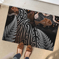 Aotearoa Maori - Australia Indigenous Rubber Doormat Koiri Whakairo Mix Aboriginal Art LT7 - Polynesian Pride