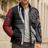 Aotearoa Maori Rugby Custom Bomber Puffer Jacket Kapa O Pango LT7 - Polynesian Pride