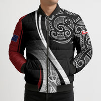 Aotearoa Maori Rugby Custom Bomber Puffer Jacket Kapa O Pango LT7 - Polynesian Pride