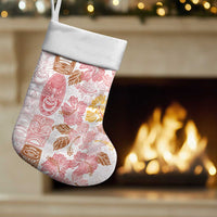 Christmas Aloha Hawaii Tiki Christmas Stocking Hibiscus Spring Colors - Polynesian Pride