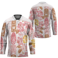 Christmas Aloha Hawaii Tiki Hockey Jersey Hibiscus Spring Colors LT7 - Polynesian Pride