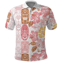 Christmas Aloha Hawaii Tiki Polo Shirt Hibiscus Spring Colors - Polynesian Pride