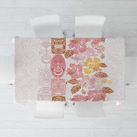 Christmas Aloha Hawaii Tiki Tablecloth Hibiscus Spring Colors LT7 Pink - Polynesian Pride
