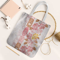 Christmas Aloha Hawaii Tiki Tote Bag Hibiscus Spring Colors - Polynesian Pride